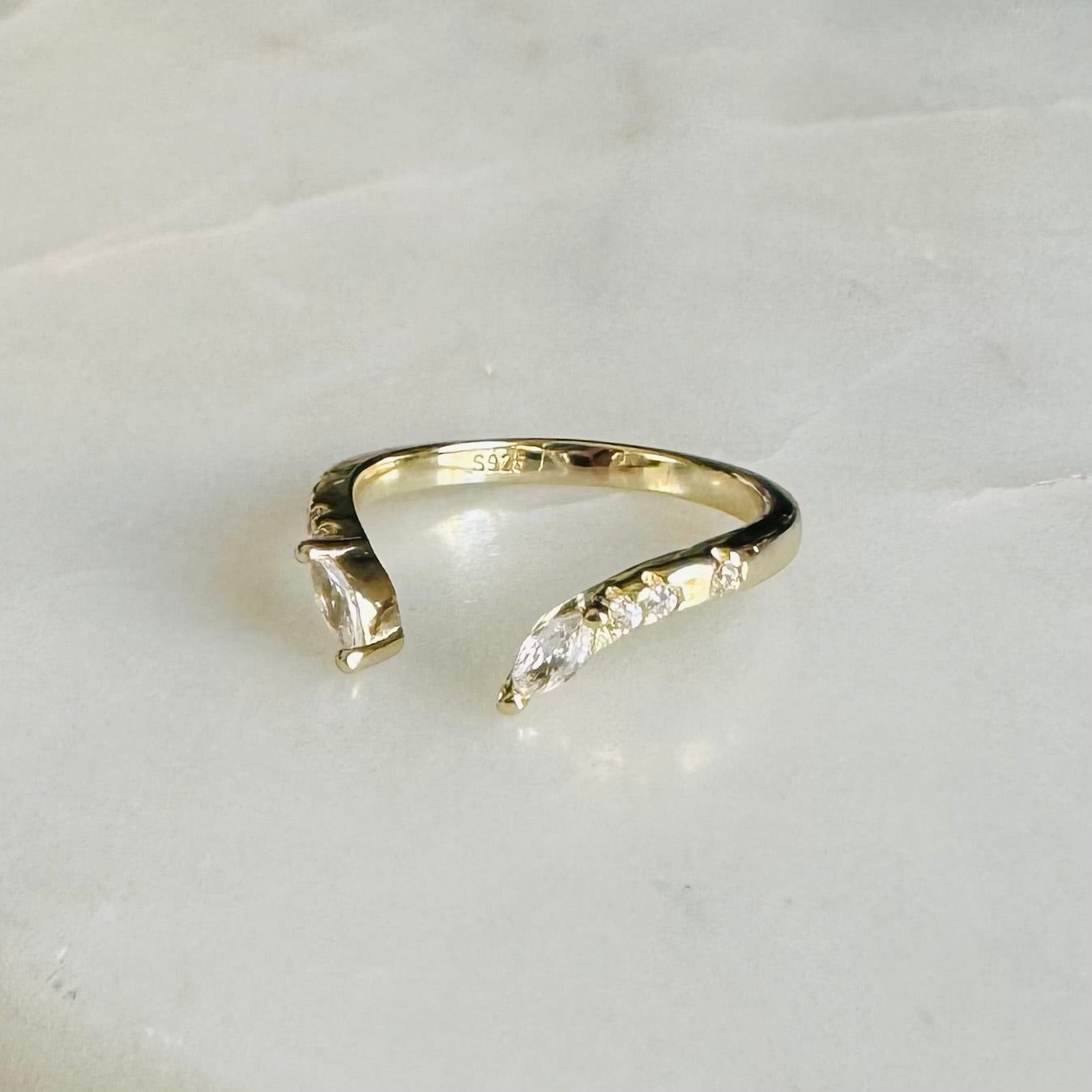 Mia Ring | 14K Yellow Gold Vermeil
