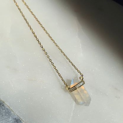 Stella Moonstone Necklace | 14K Yellow Gold Vermeil