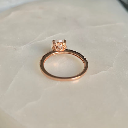 Selene Moonstone Ring | Rose Gold Plated