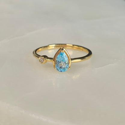 Jasmine Swiss Blue Topaz Ring