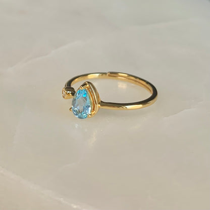 Jasmine Swiss Blue Topaz Ring
