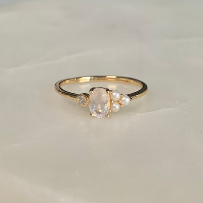 Elliana Rose Quartz Ring