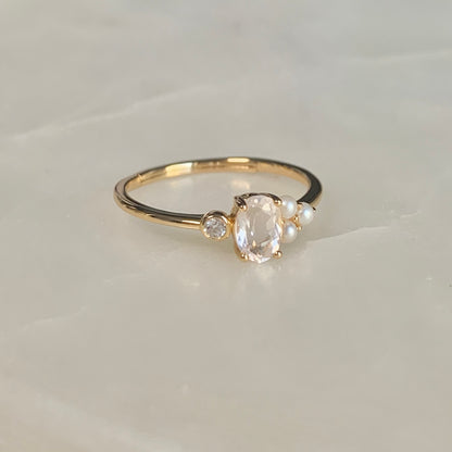 Elliana Rose Quartz Ring