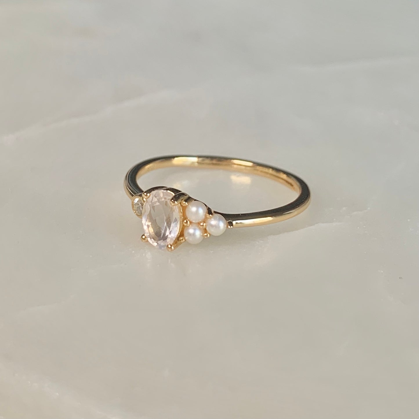 Elliana Rose Quartz Ring