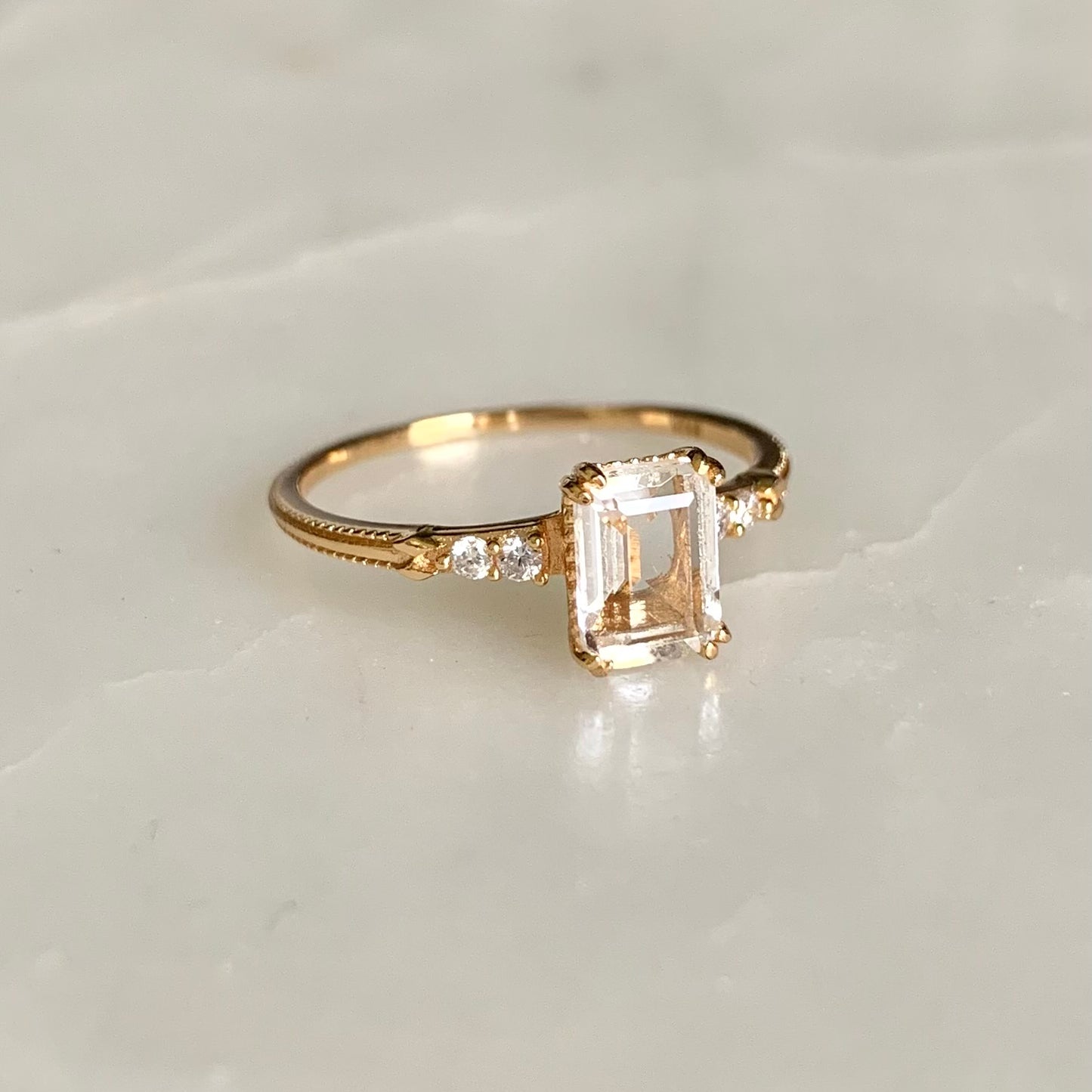 Catherine Clear Quartz Ring