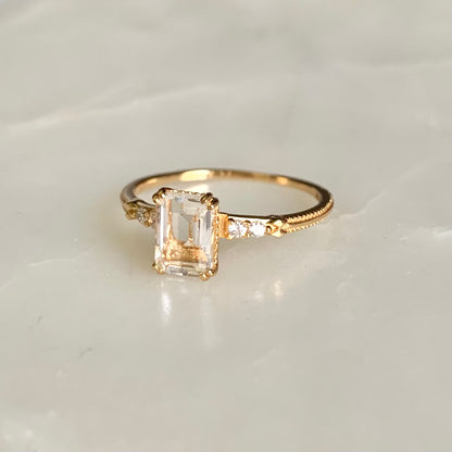 Catherine Clear Quartz Ring