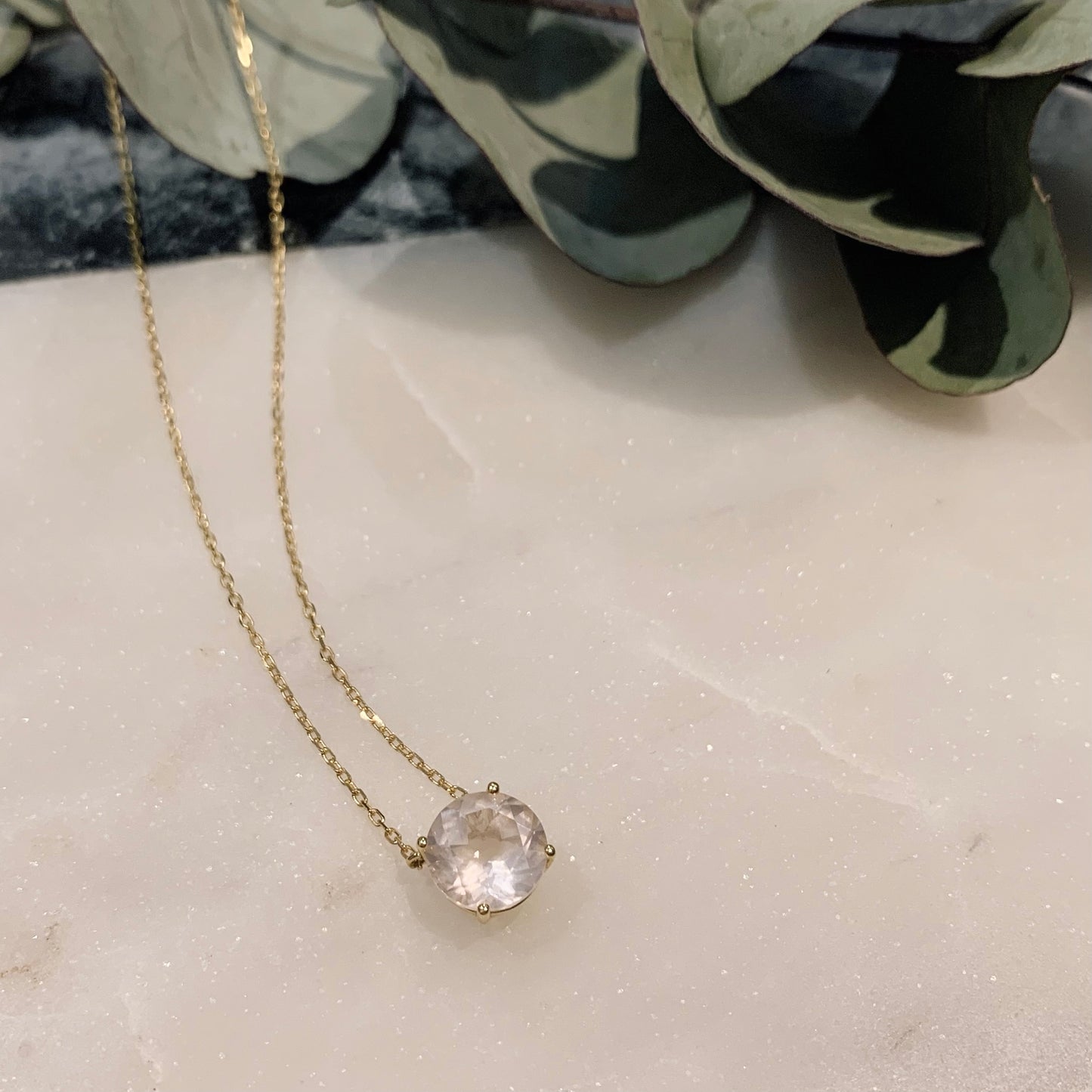 Rochelle Rose Quartz Necklace