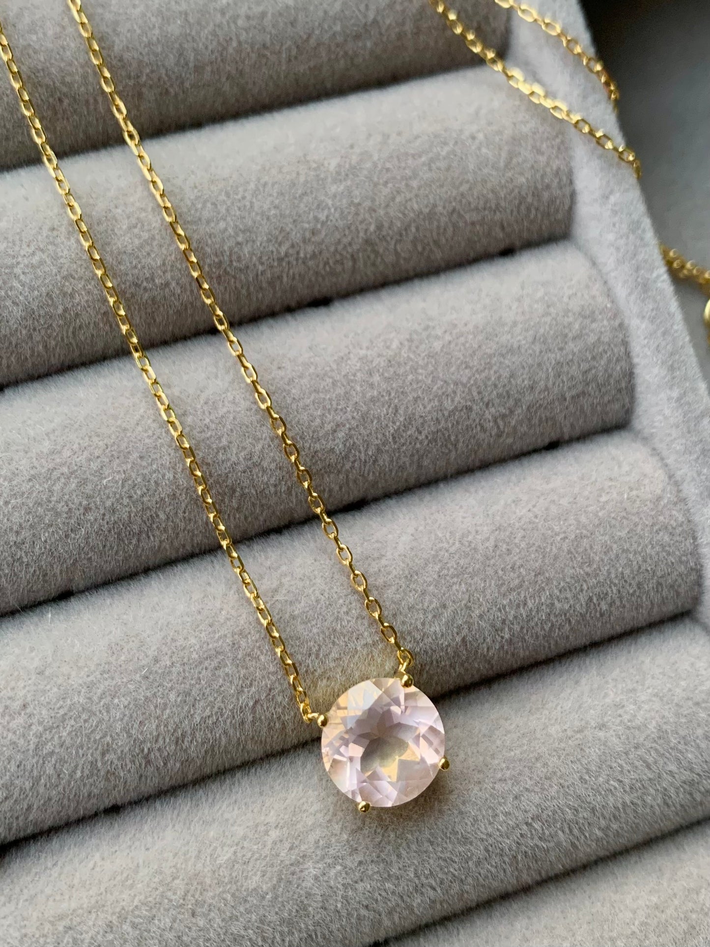 Rochelle Rose Quartz Necklace